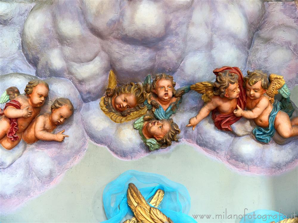 Biella (Italy) - Angels in the clouds in the Church of St. Joseph